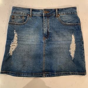 Forever 21 Denim Mini Skirt, Size 28